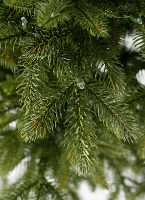 Árvore de Natal artificial de abeto cipreste de 6,5 pés com 1000 luzes LED brancas quentes e multicoloridas