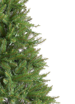 Árvore de Natal artificial de abeto Yorkshire de 7,5 pés com 600 luzes LED brancas quentes